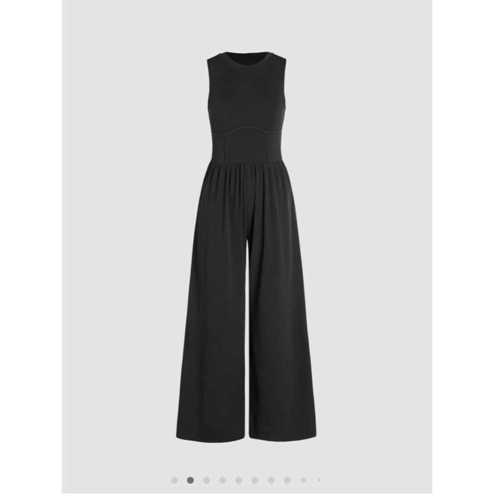 Sleeveless Wide Leg Jumpsuit